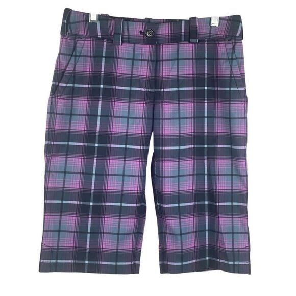 Nike Golf Tour Performance Plaid Bermuda Shorts 4 - Picture 1 of 14